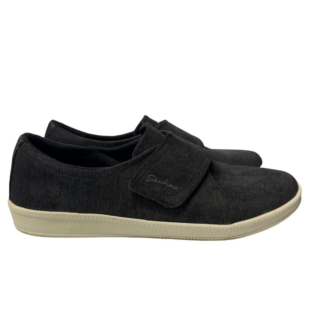Skechers Madison Ave Distinctively Loafer Womens 9 Black Hook Loop Slip On Shoes